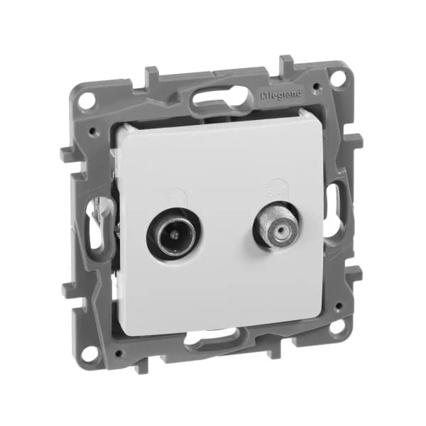 Розетка TV-SAT Legrand Etika 672257 (белый)