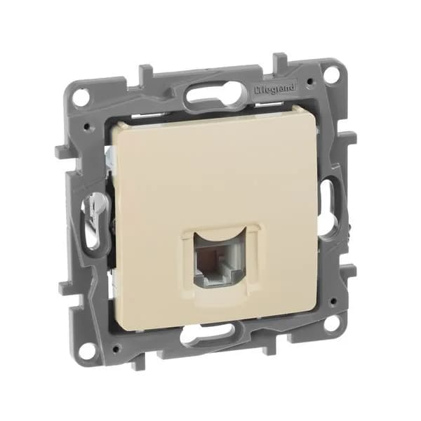 Розетка телефонная RJ11 Legrand Etika 672340 (слоновая кость)