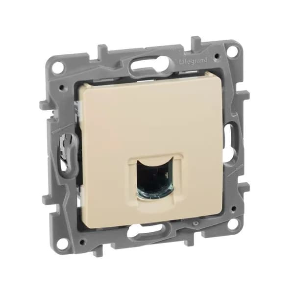 Розетка компьютерная RJ45 кат.6 Legrand Etika 672353 (слоновая кость)