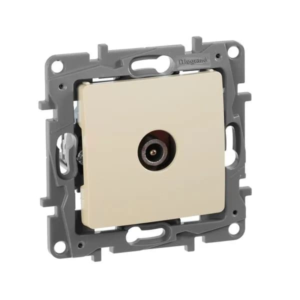 Розетка TV проходная Legrand Etika 672363 (слоновая кость)