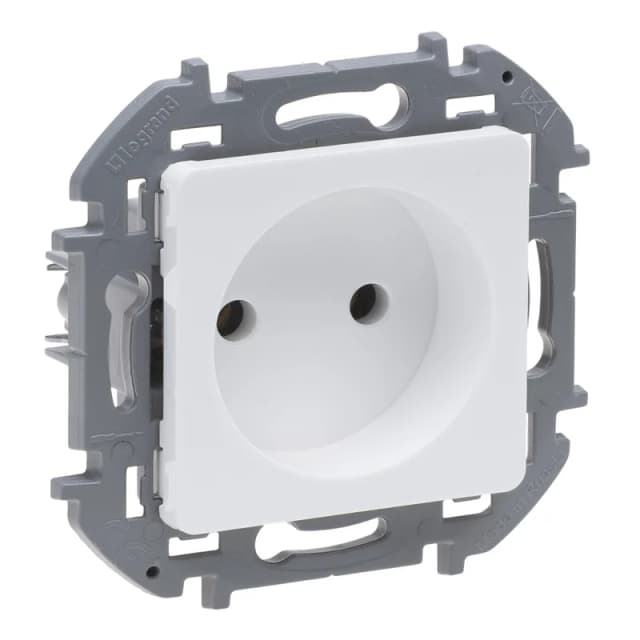 Розетка без заземления Legrand Inspiria 673710 (белый)