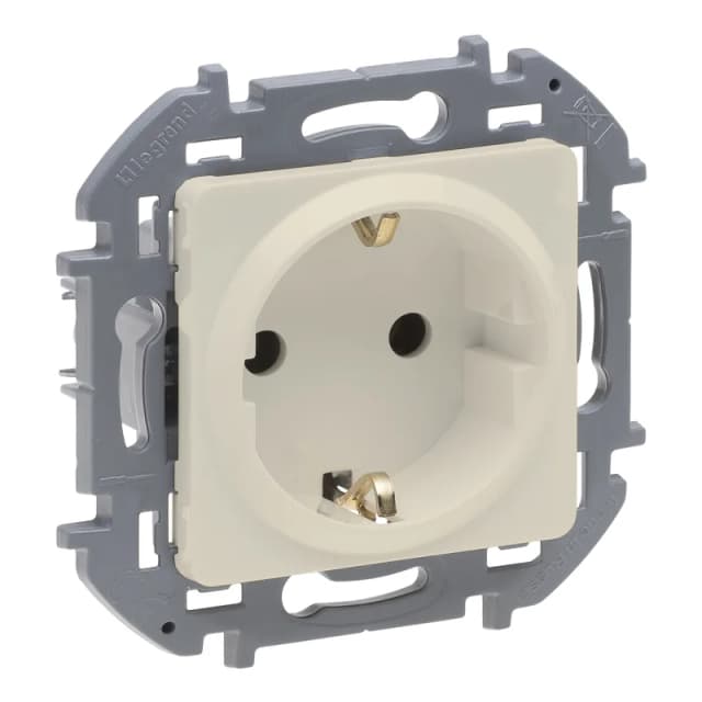 Розетка с заземлением Legrand Inspiria 673721 (слоновая кость)