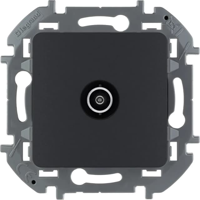 Розетка TV проходная Legrand Inspiria 673863 (антрацит)