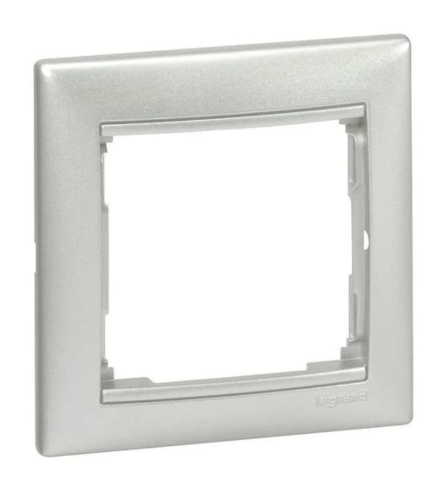 Рамка для выключателей и розеток Legrand Valena 1-местная 770151 (алюминий)