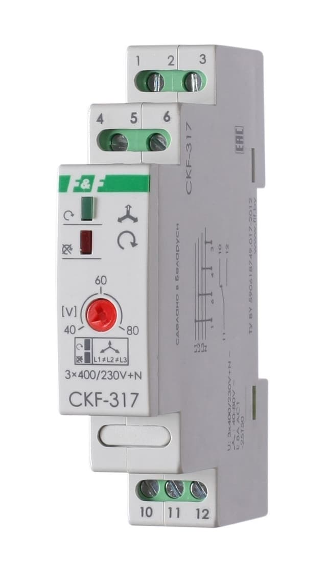 Реле контроля фаз Евроавтоматика ФиФ CKF-317