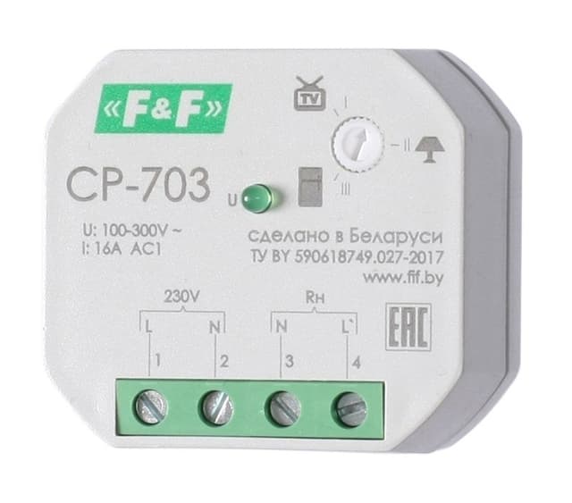 Реле напряжения однофазное 16А Евроавтоматика ФиФ CP-703