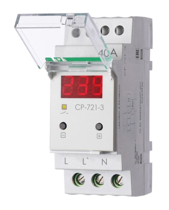 Реле напряжения однофазное 40А Евроавтоматика ФиФ CP-721-3