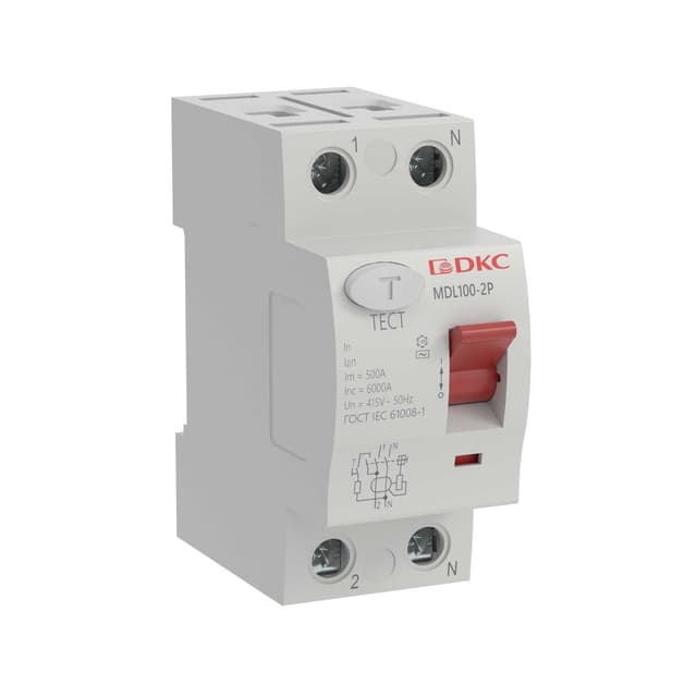 Устройство защитного отключения DKC YON max MDL100 2P 80А 30мА тип AC MDL100-2P2-80-AC