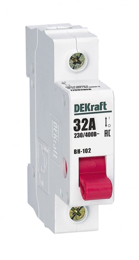 Выключатель нагрузки DEKraft ВН-102 1P 32А 17002DEK