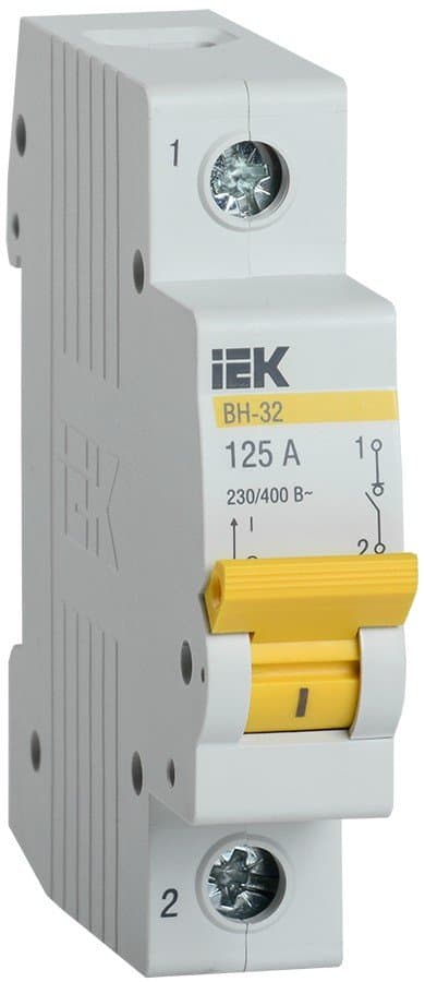 Выключатель нагрузки IEK KARAT ВН-32 1P 125А MNV10-1-125