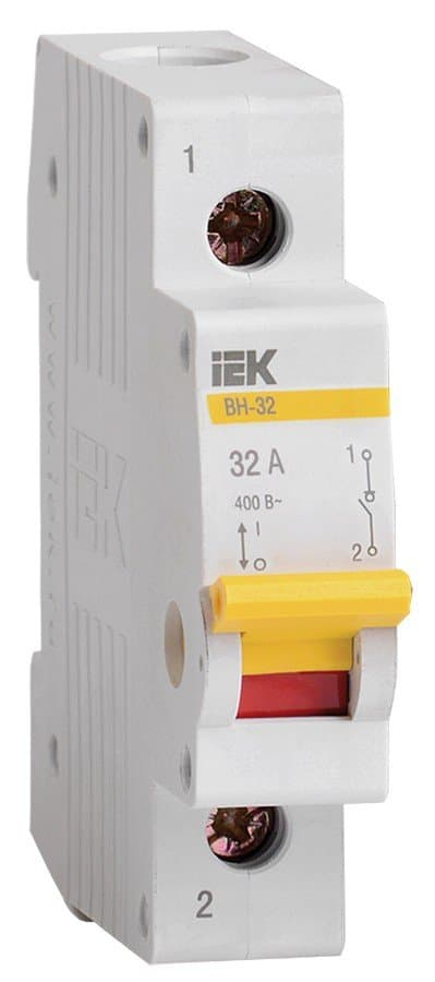 Выключатель нагрузки IEK KARAT ВН-32 1P 32А MNV10-1-032