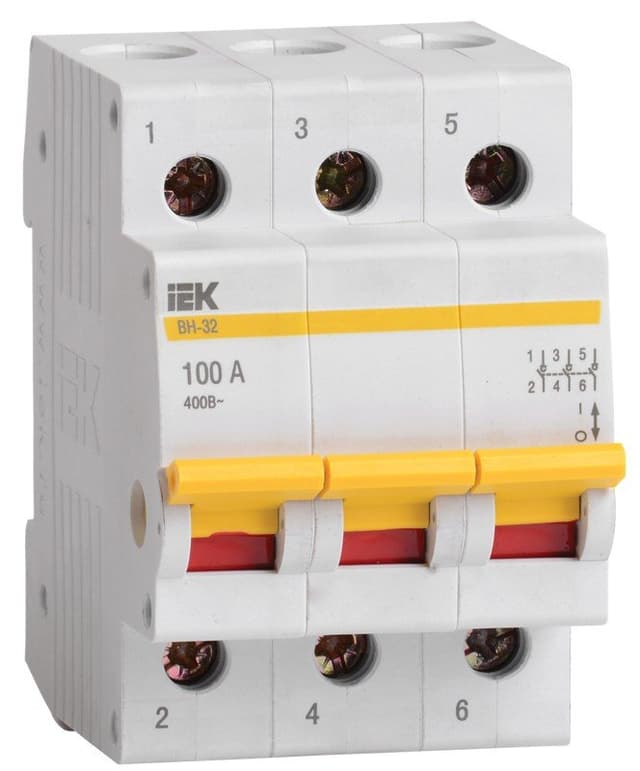 Выключатель нагрузки IEK KARAT ВН-32 3P 100А MNV10-3-100