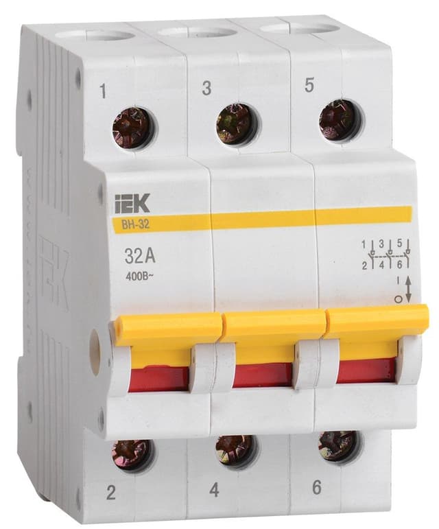 Выключатель нагрузки IEK KARAT ВН-32 3P 32А MNV10-3-032