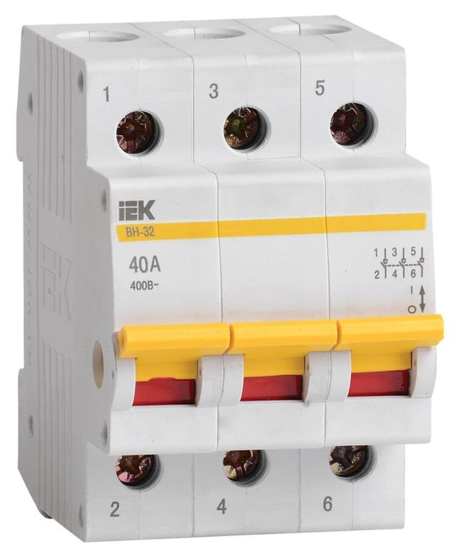 Выключатель нагрузки IEK KARAT ВН-32 3P 40А MNV10-3-040